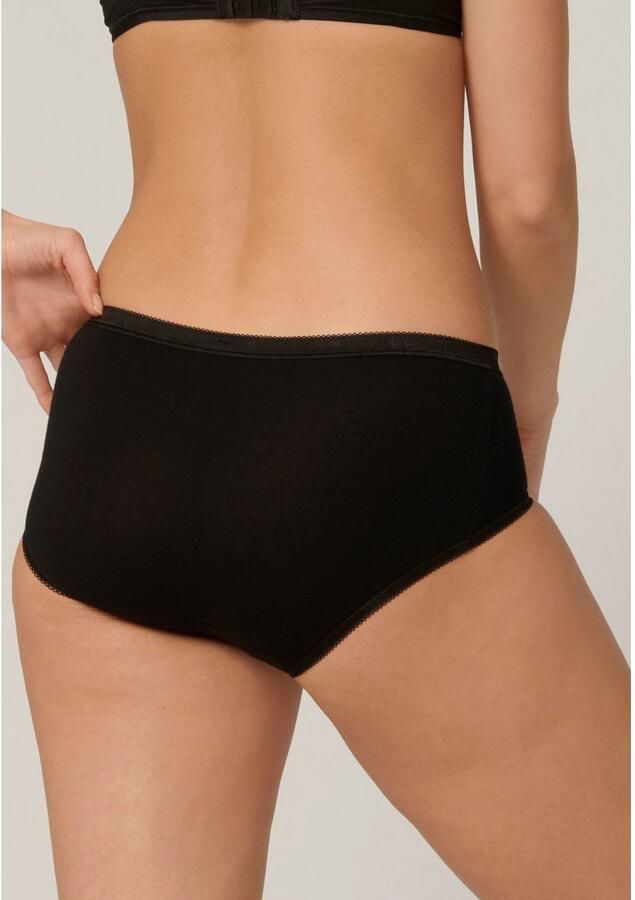 Sloggi Midislip Basic + perfecte pasvorm katoenmix zachte naden elastisch (2 stuks Set van 2) - Foto 3