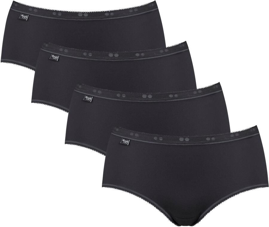 Sloggi Midislip Basic + perfecte pasvorm vrouwelijk katoenmix single jersey zacht (4 stuks Set van 4) - Foto 8