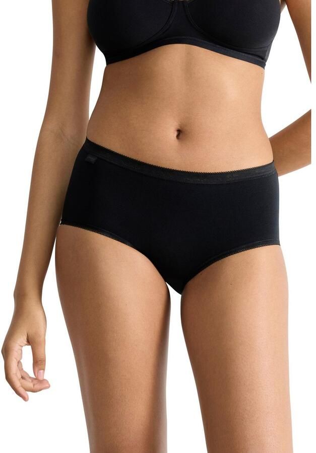 Sloggi Midislip Basic + perfecte pasvorm vrouwelijk katoenmix single jersey zacht (4 stuks Set van 4) - Foto 4