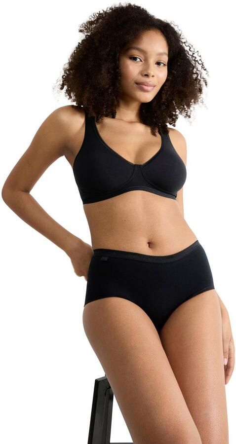 Sloggi Midislip Basic + perfecte pasvorm vrouwelijk katoenmix single jersey zacht (4 stuks Set van 4) - Foto 7