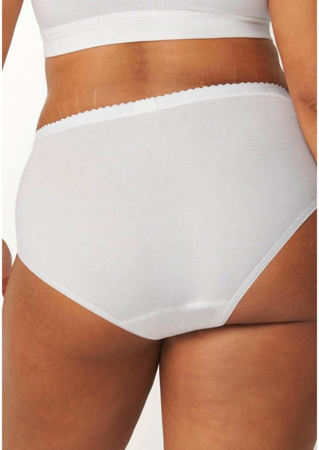 Sloggi Midislip Chic elastische kanten inzetstukken zachte naden katoenmix vrouwelijk (4 stuks Set van 4) - Foto 3