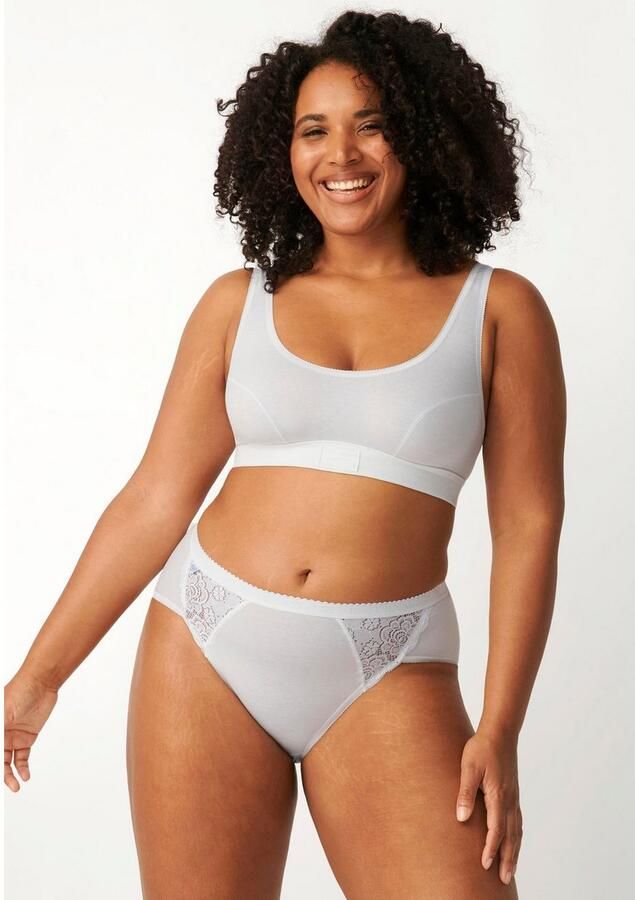 Sloggi Midislip Chic elastische kanten inzetstukken zachte naden katoenmix vrouwelijk (4 stuks Set van 4) - Foto 5