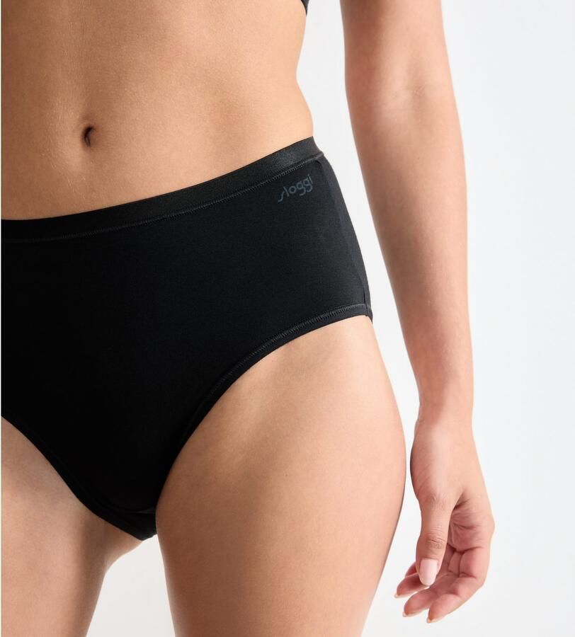 Sloggi Midislip GO Daily Cotton Glans-effect details zacht katoenmix comfortabel elastisch (Set van 3) - Foto 2