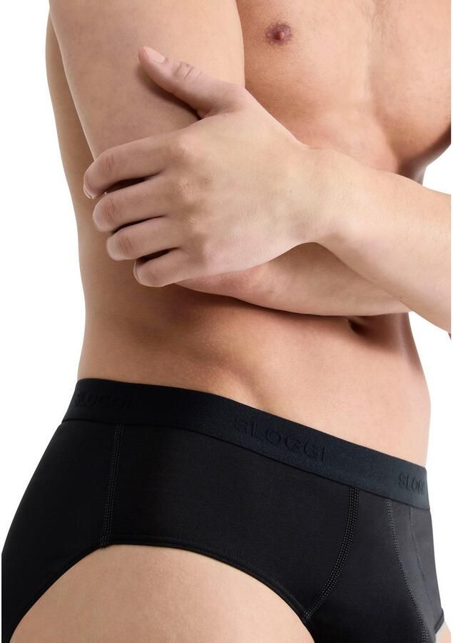 Sloggi Midislip Men 24 7 zacht ademend zonder ingreep softband katoenmix (Set van 2) - Foto 5