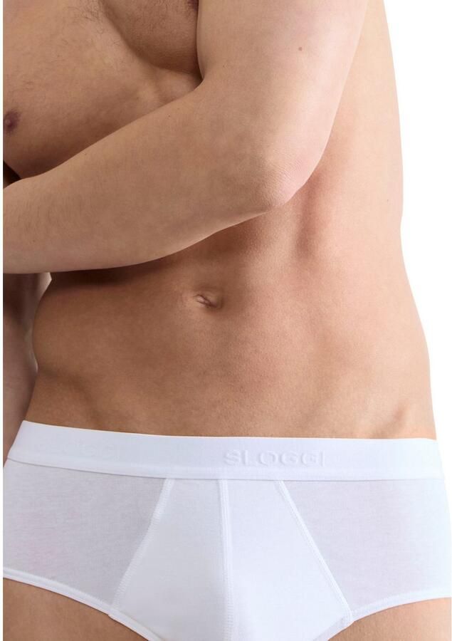 Sloggi Midislip Men 24 7 zacht ademend zonder ingreep softband katoenmix (Set van 2)