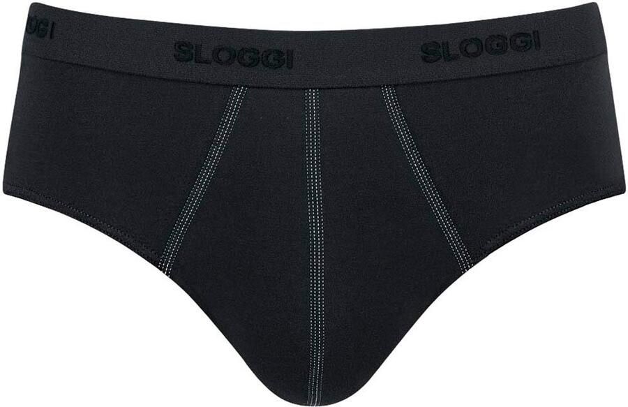 Sloggi Midislip Men 24 7 zacht ademend zonder ingreep softband katoenmix (Set van 2) - Foto 3