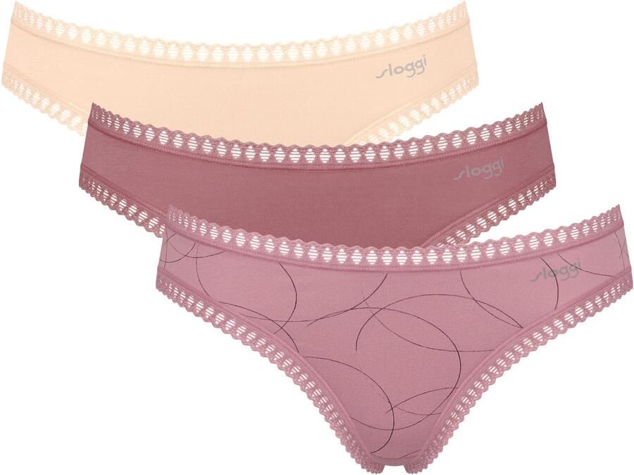 Sloggi Minislip GO Crush rekbare kantdetails effen gedessineerd (Set van 3) - Foto 6