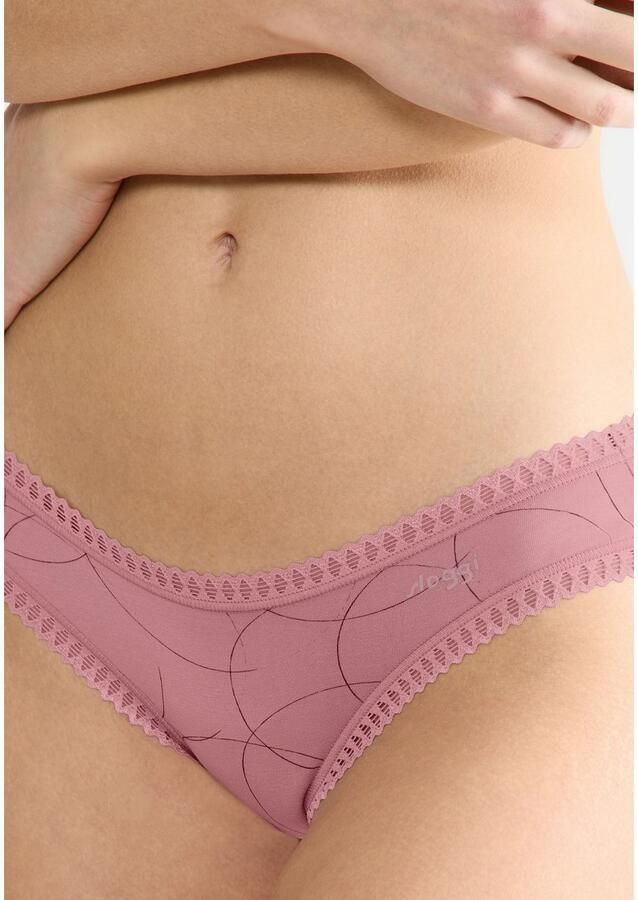 Sloggi Minislip GO Crush rekbare kantdetails effen gedessineerd (Set van 3)