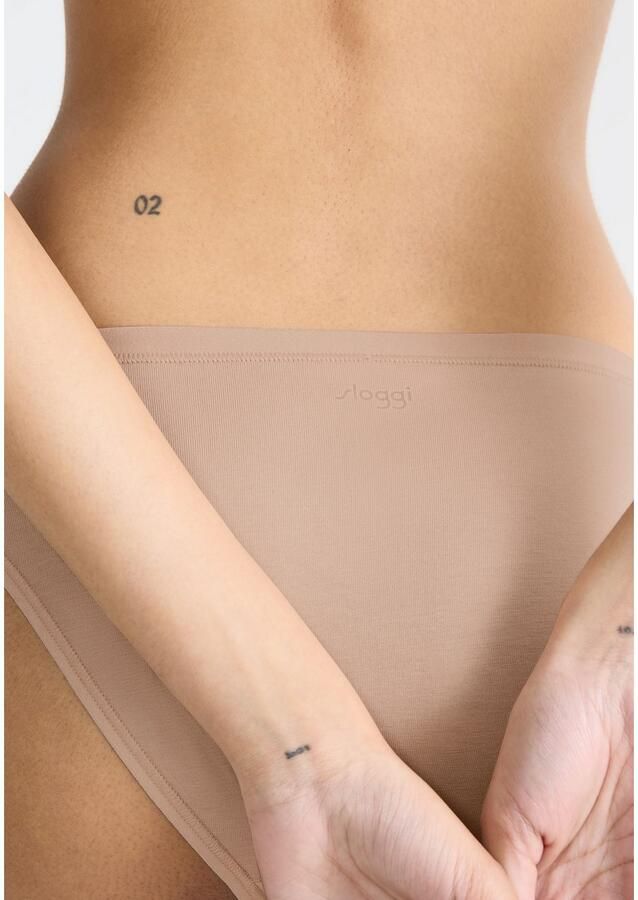 Sloggi Minislip GO Daily Cotton platte elastische band katoenmix comfortabel zacht (3 stuks)