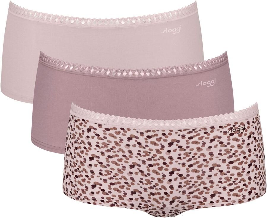 Sloggi Retro hipster GO Crush Kantdetails Multipack katoenmix zacht elastisch comfortabel (Set van 3) - Foto 7