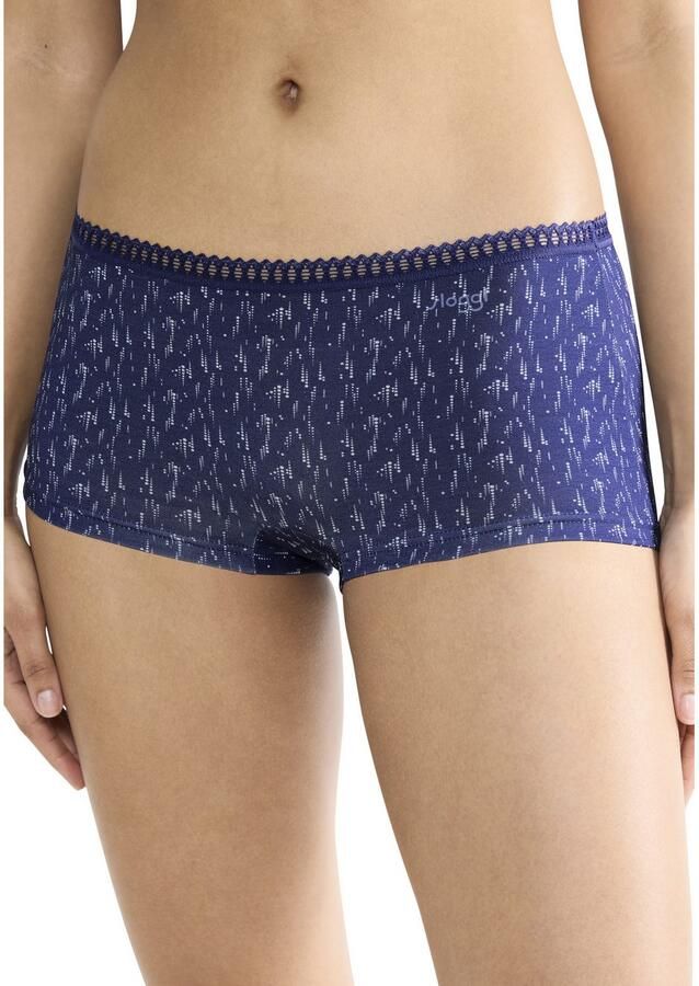 Sloggi Retro hipster GO Crush Kantdetails Multipack katoenmix zacht elastisch comfortabel (Set van 3)