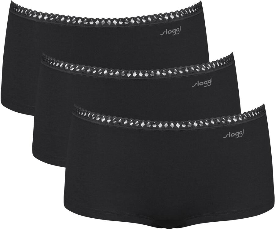 Sloggi Retro hipster GO Crush Kantdetails Multipack katoenmix zacht elastisch comfortabel (Set van 3) - Foto 7
