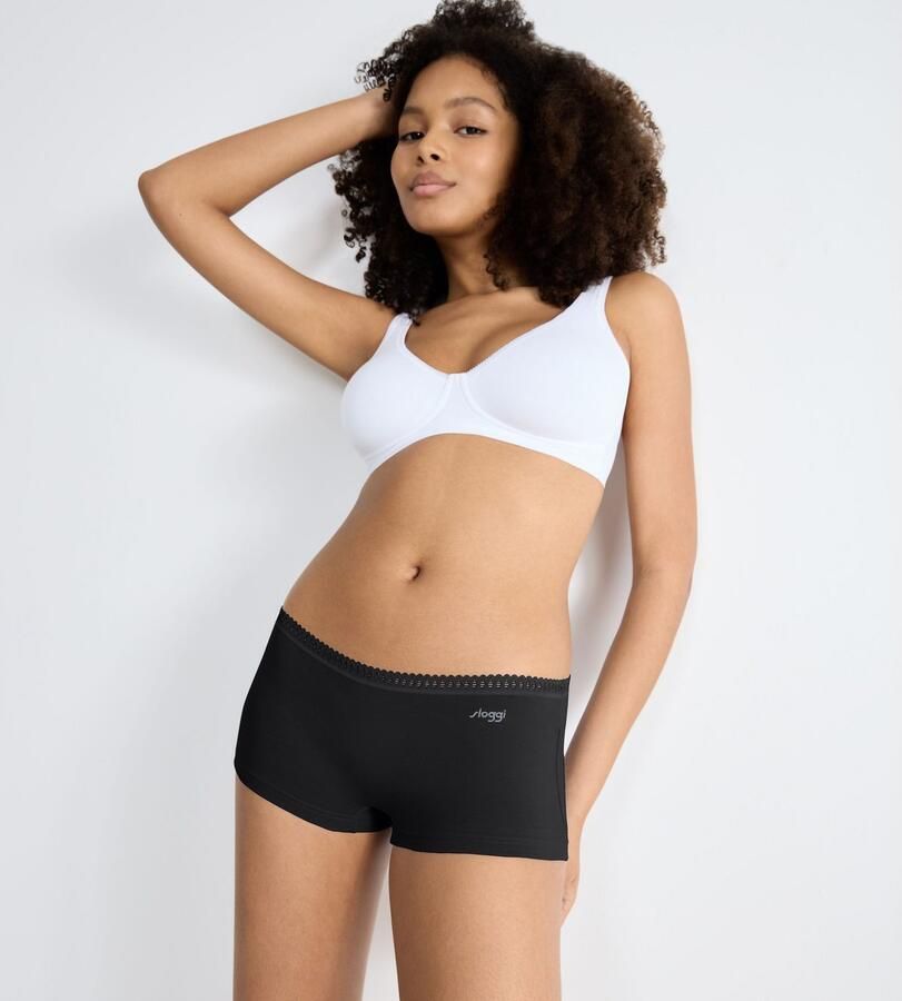 Sloggi Retro hipster GO Crush Kantdetails Multipack katoenmix zacht elastisch comfortabel (Set van 3) - Foto 4