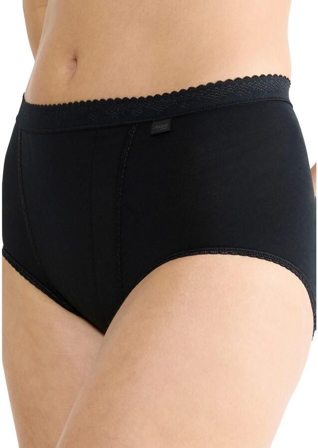 Sloggi Shapingslip Control dubbellaags buikgedeelte vormend katoenmix elastisch (2 stuks Set van 2) - Foto 2