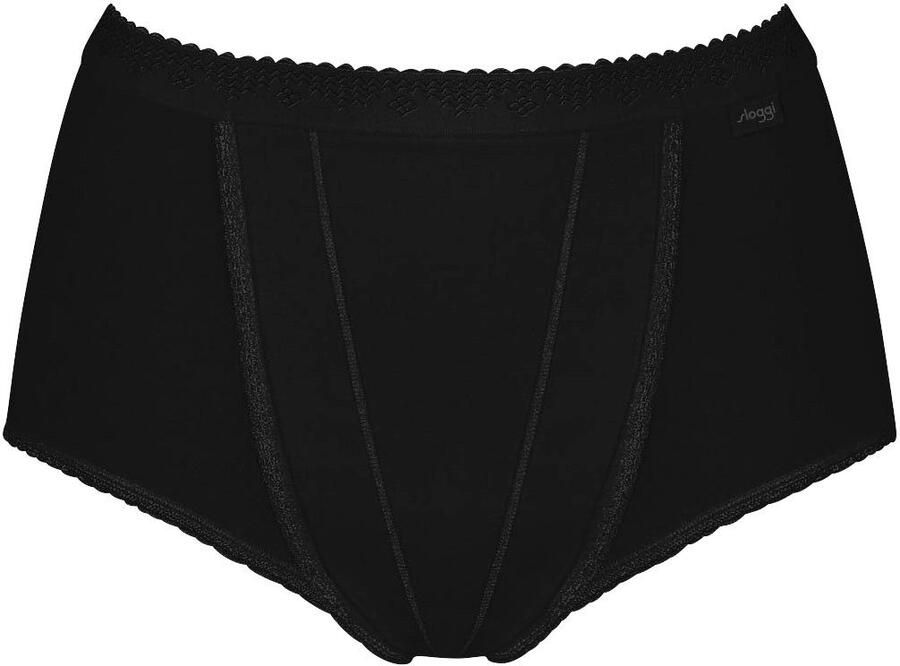 Sloggi Shapingslip Control dubbellaags buikgedeelte vormend katoenmix elastisch (2 stuks Set van 2)