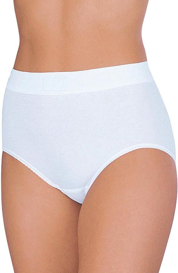 Sloggi Maxislip Double Comfort T extra zacht hoge taille lage beenuitsnijding (2 stuks Set van 2)