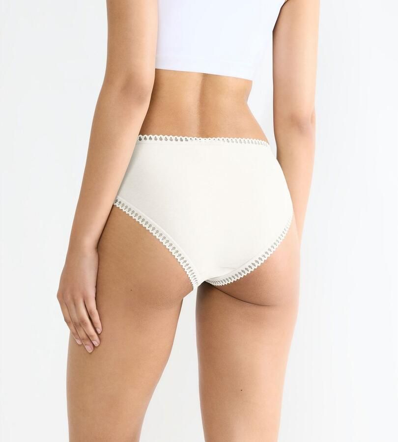 Sloggi Slip GO Crush hoge beenuitsnijding kant vrouwelijk zacht elastisch katoenmix (Set van 3) - Foto 3