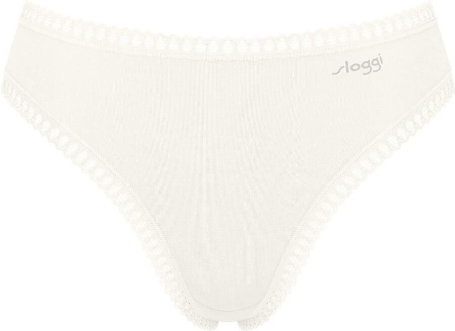 Sloggi Slip GO Crush hoge beenuitsnijding kant vrouwelijk zacht elastisch katoenmix (Set van 3) - Foto 6