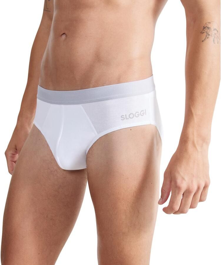 Sloggi Slip Men GO ABC 2.0 eenvoudig katoenmix elastisch zonder ingreep (Set van 2)