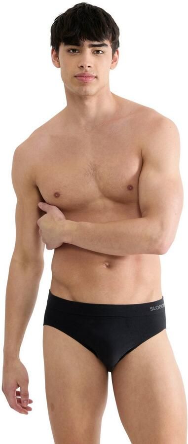 Sloggi Slip Men GO Smooth naadloos ademend katoenmix zonder ingreep elastisch (Set van 2) - Foto 4