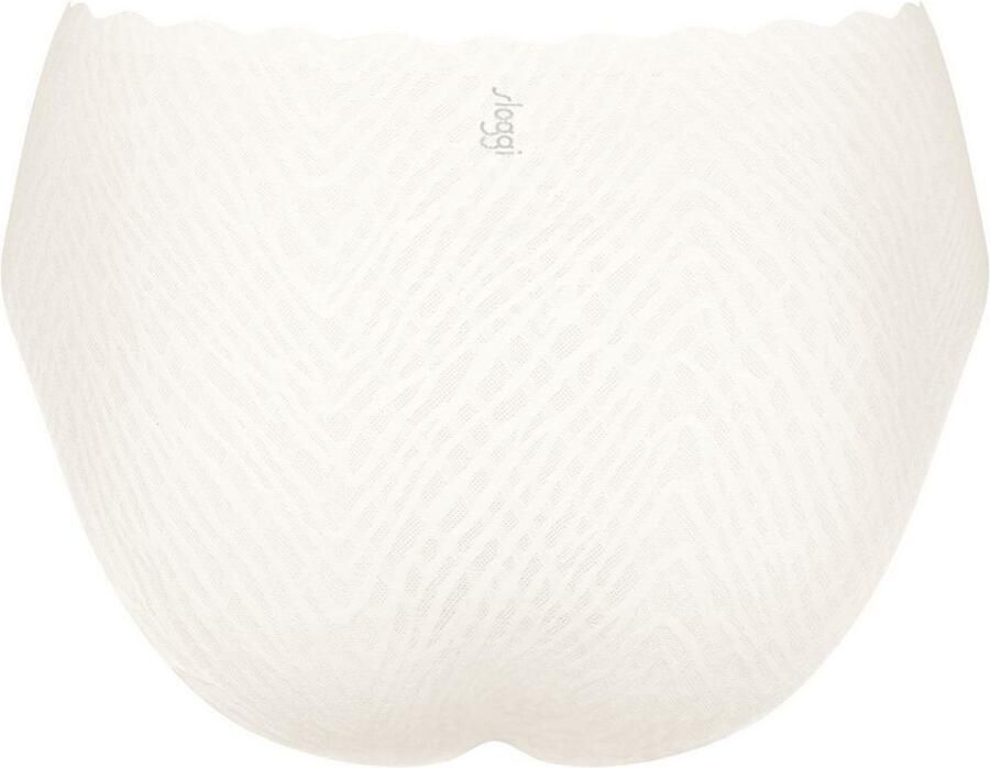 Sloggi Slip ZERO Feel Bliss onzichtbaar stretch-kant hoge beenuitsnijding freecut-randen (1 stuk)