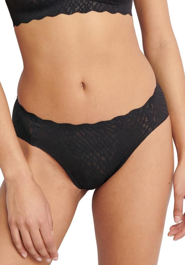 Sloggi Slip ZERO Feel Bliss onzichtbaar stretch-kant hoge beenuitsnijding freecut-randen (1 stuk) - Foto 6