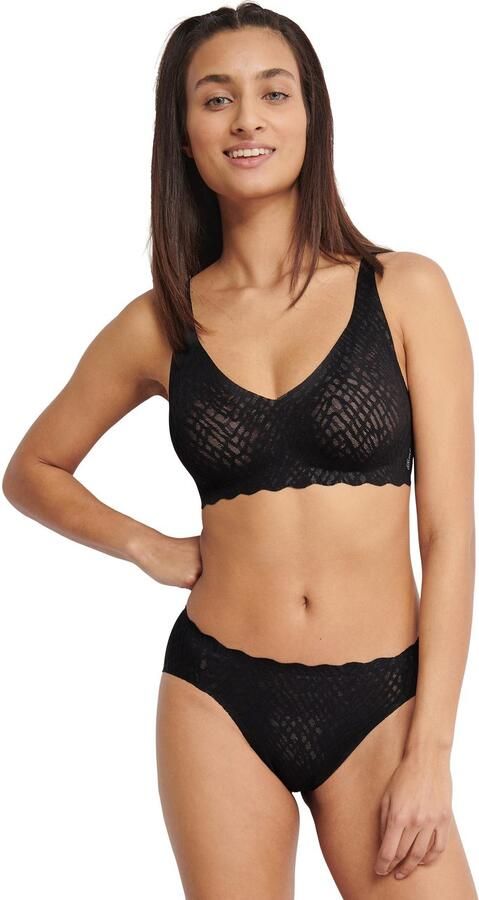 Sloggi Slip ZERO Feel Bliss onzichtbaar stretch-kant hoge beenuitsnijding freecut-randen (1 stuk) - Foto 5