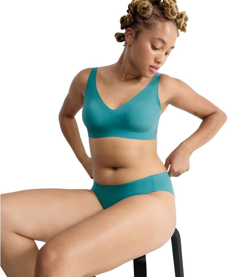 Sloggi Soft-bh ZERO Feel 2.0 naadloos uitneembare pads v-hals brede bandjes microvezel - Foto 5