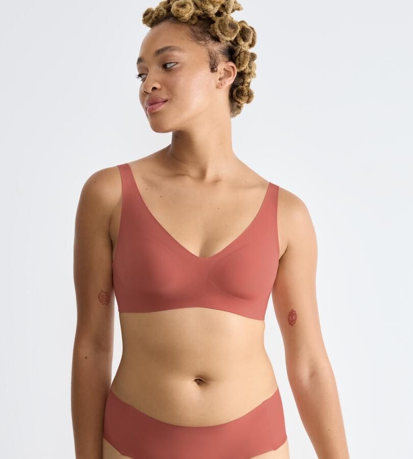 Sloggi Soft-bh ZERO Feel 2.0 naadloos uitneembare pads v-hals brede bandjes microvezel - Foto 6