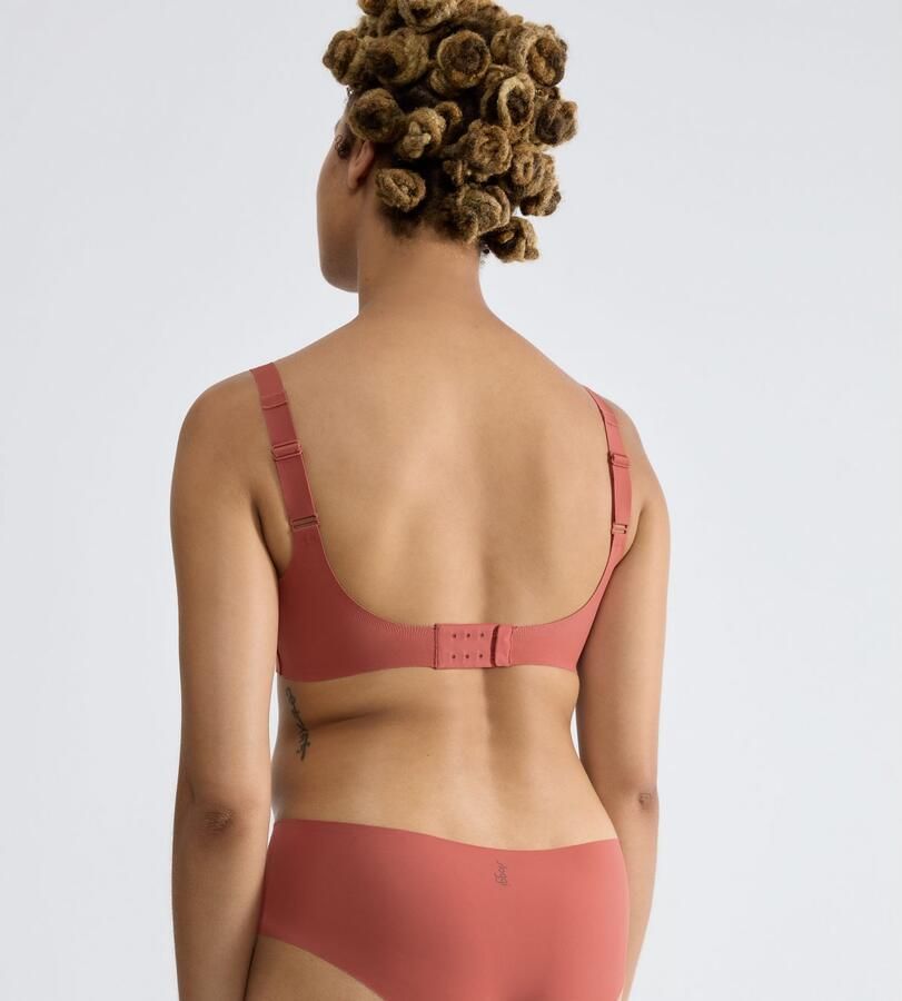 Sloggi Soft-bh ZERO Feel 2.0 naadloos uitneembare pads v-hals brede bandjes microvezel - Foto 4