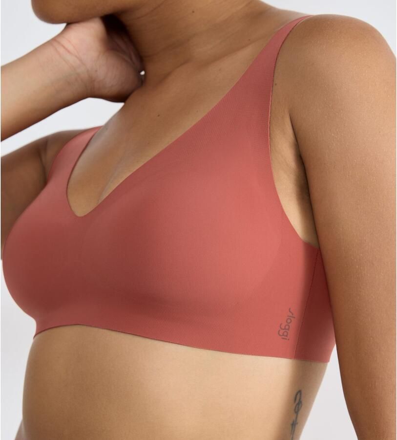 Sloggi Soft-bh ZERO Feel 2.0 naadloos uitneembare pads v-hals brede bandjes microvezel - Foto 3