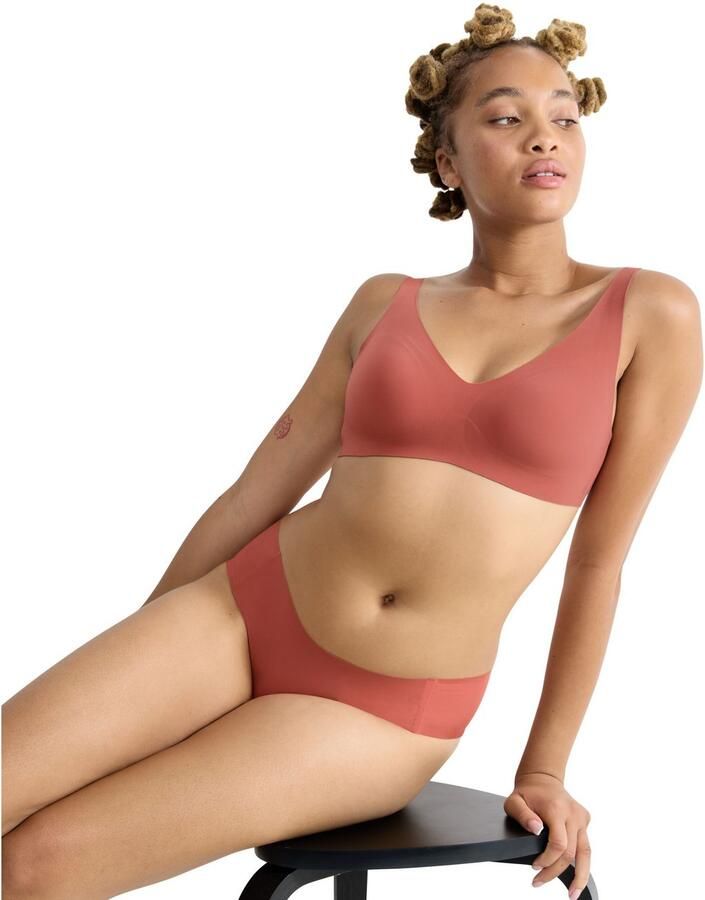 Sloggi Soft-bh ZERO Feel 2.0 naadloos uitneembare pads v-hals brede bandjes microvezel - Foto 5