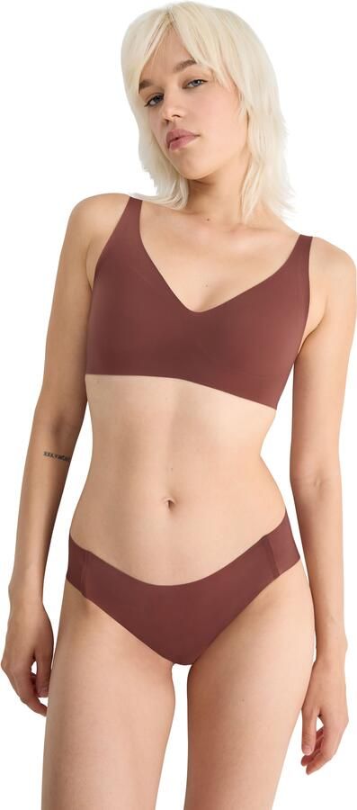 Sloggi Soft-bh ZERO Feel 2.0 naadloos uitneembare pads v-hals brede bandjes microvezel - Foto 5