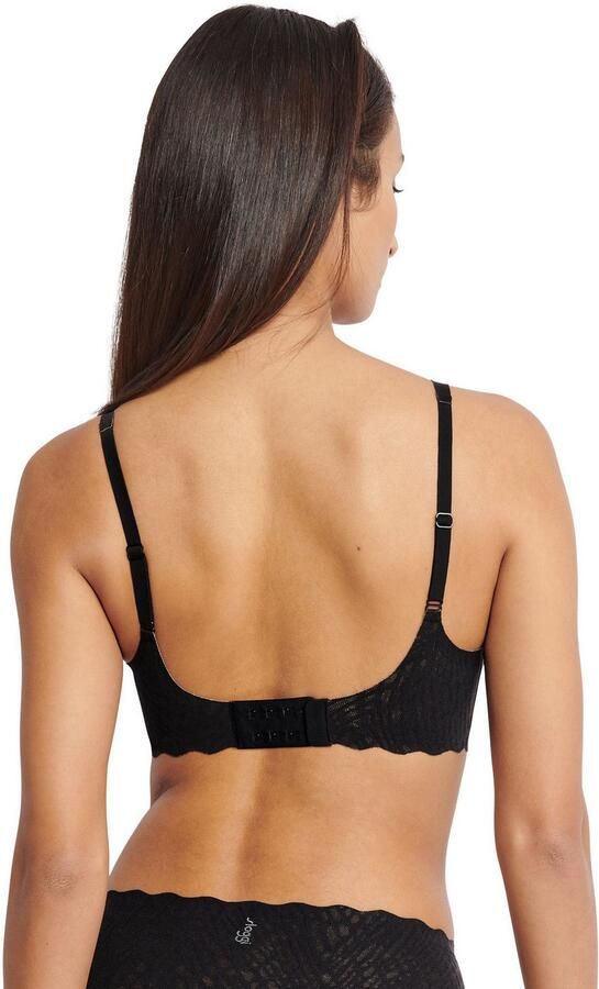 Sloggi Soft-bh ZERO Feel Bliss Stretch-kant uitneembare pads ademend (set 1-delig) - Foto 4