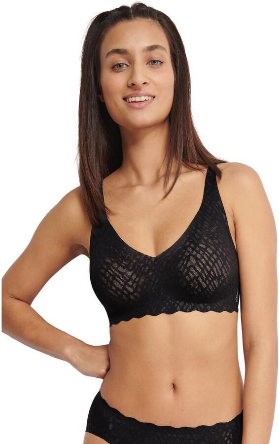 Sloggi Soft-bh ZERO Feel Bliss Stretch-kant uitneembare pads ademend (set 1-delig) - Foto 3