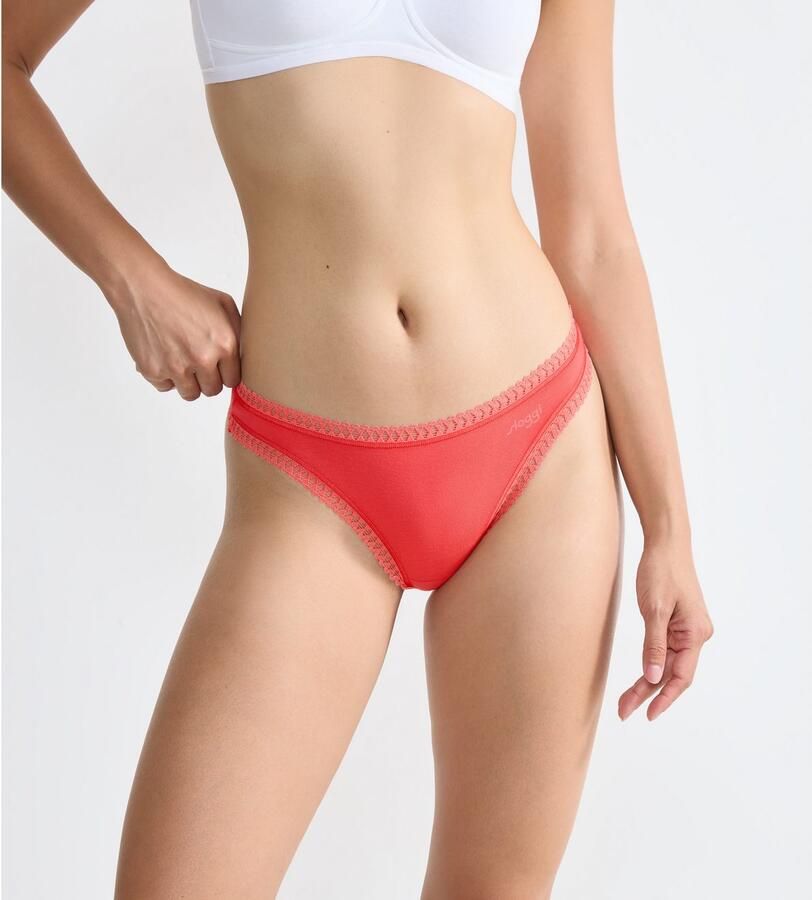 Sloggi String GO Crush met kantdetails effen gedessineerd (Set van 3) - Foto 2