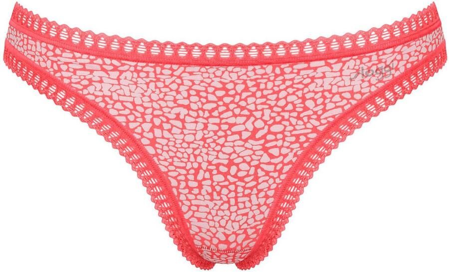 Sloggi String GO Crush met kantdetails effen gedessineerd (Set van 3) - Foto 5