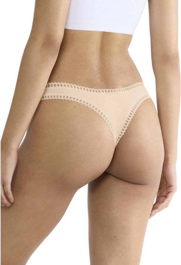 Sloggi String GO Crush met kantdetails effen gedessineerd (Set van 3) - Foto 3