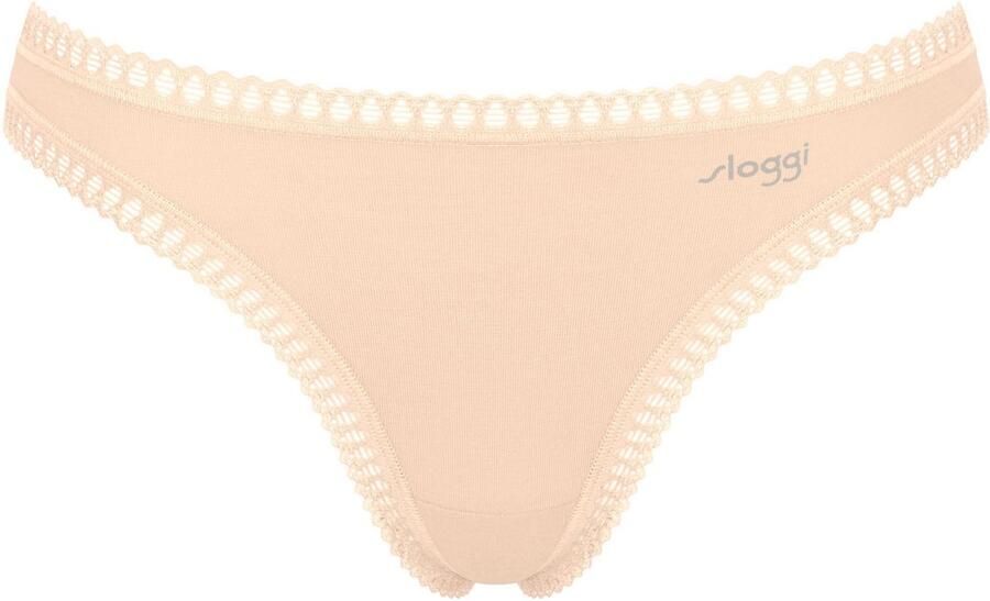 Sloggi String GO Crush met kantdetails effen gedessineerd (Set van 3) - Foto 4