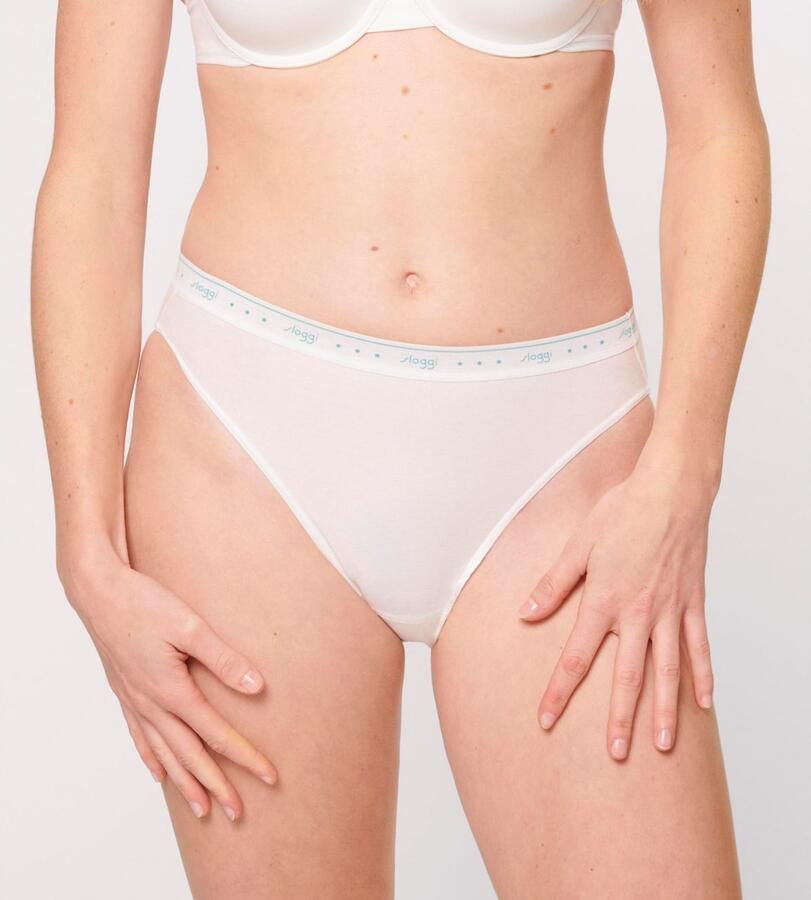 Sloggi Tai slip 24 7 100 elastische band met -logo-inscriptie (Set van 3) - Foto 2