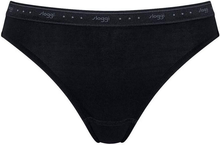 Sloggi Tai slip 24 7 100 elastische band met -logo-inscriptie (Set van 3) - Foto 6