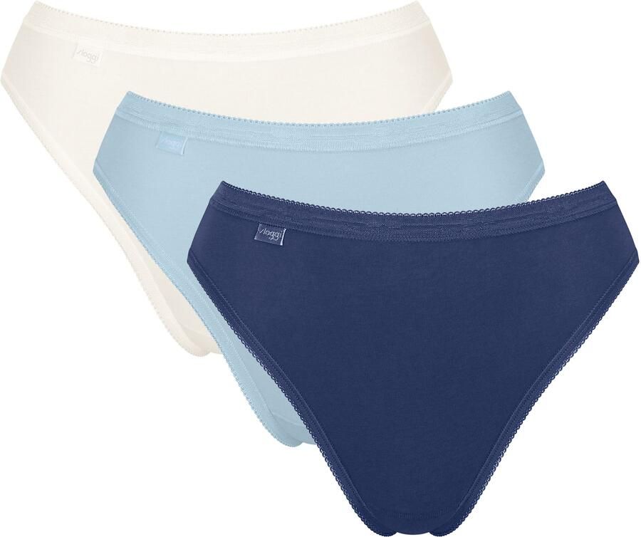 Sloggi Tai slip Basic + perfecte pasvorm hoge beenuitsnijding gladde naden (3 stuks) - Foto 6