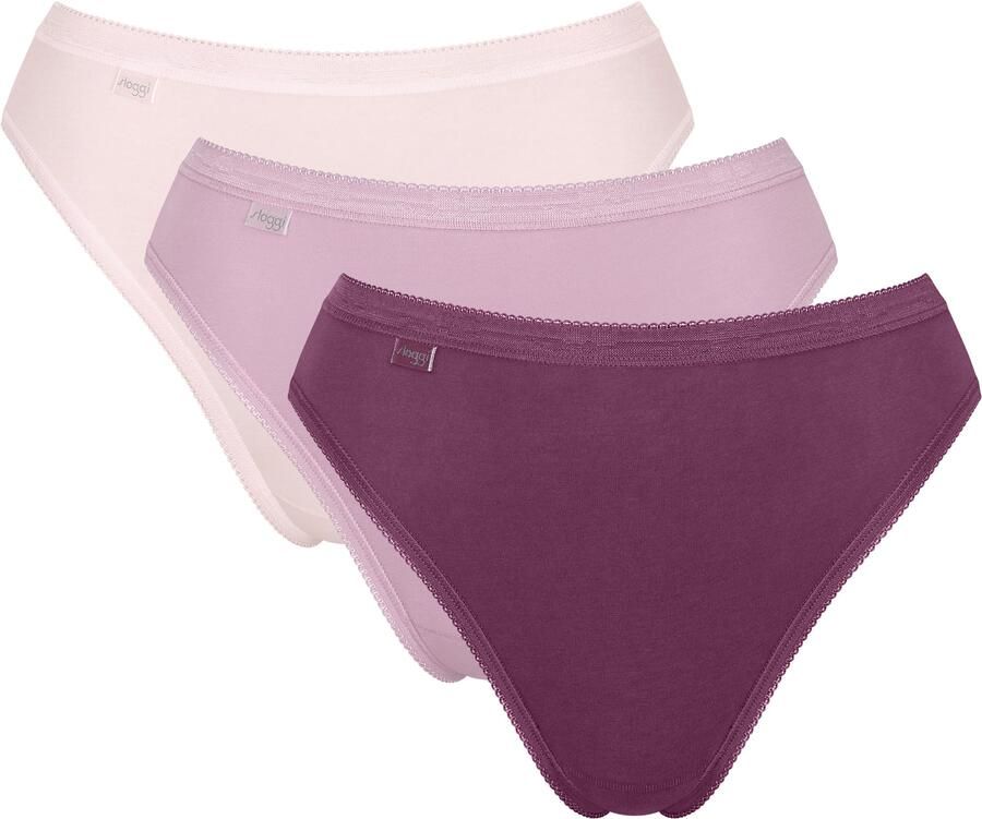 Sloggi Tai slip Basic + perfecte pasvorm hoge beenuitsnijding gladde naden (3 stuks) - Foto 6