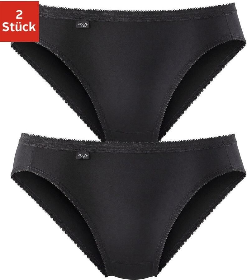 Sloggi Tai slip Basic + perfecte pasvorm katoenmix elastisch zachte naden (Set van 2) - Foto 6