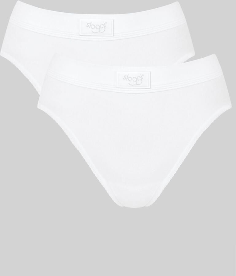 Sloggi Tai slip Double comfort elastisch hoge beenuitsnijding katoenmix sportieve look (Set van 2) - Foto 7