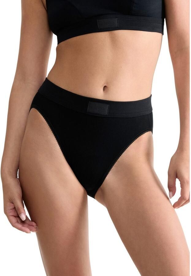 Sloggi Tai slip Double comfort elastisch hoge beenuitsnijding katoenmix sportieve look (Set van 2) - Foto 5