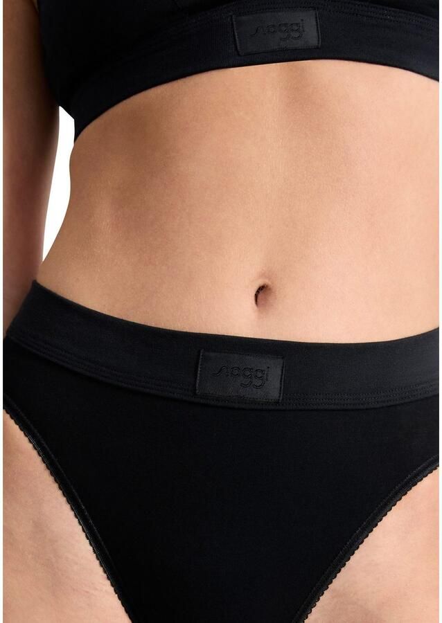 Sloggi Tai slip Double comfort elastisch hoge beenuitsnijding katoenmix sportieve look (Set van 2) - Foto 3