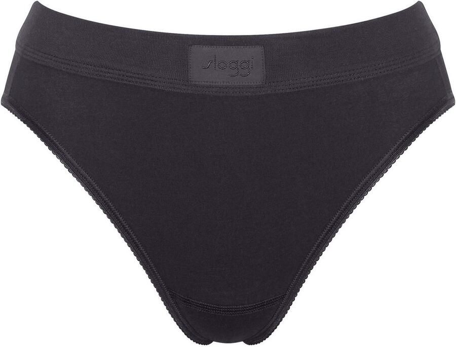 Sloggi Tai slip Double comfort elastisch hoge beenuitsnijding katoenmix sportieve look (Set van 2) - Foto 2