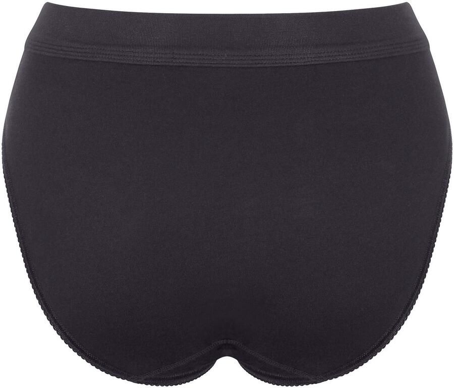 Sloggi Tai slip Double comfort elastisch hoge beenuitsnijding katoenmix sportieve look (Set van 2)