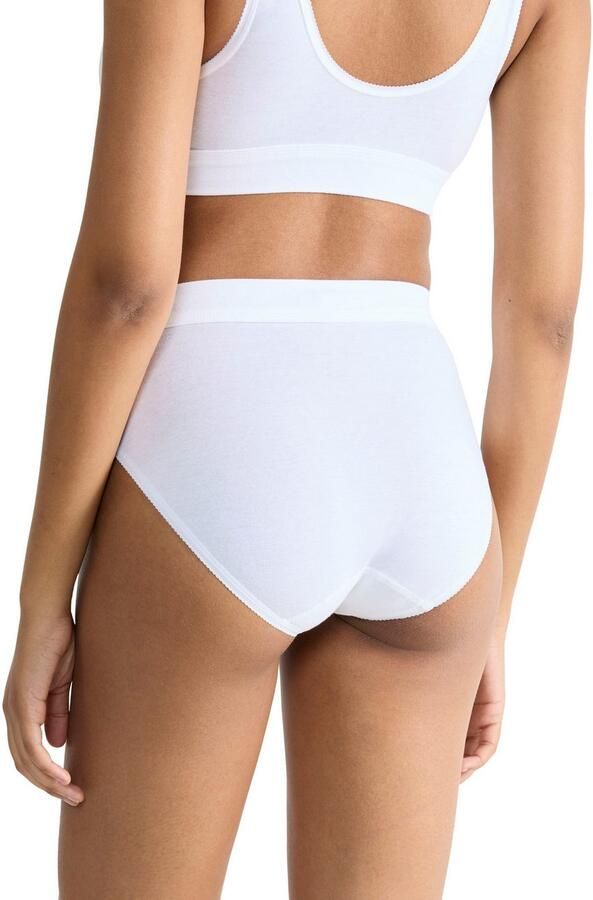 Sloggi Tai slip Double comfort elastisch hoge beenuitsnijding katoenmix sportieve look (Set van 2) - Foto 5